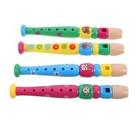 WOONEKY 4pezzi Strumento Fiato in Plastica Per Ragazzo Flauto Leggero e Sicuro Design Per Principianti Adatto Per Lezioni Scuola e Casa Coordinazione Occhio-mano