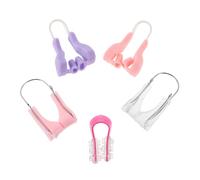 WOONEKY 5 Pezzi Correttore Invisibile Silicone per Donne Dispositivo Abbellimento per Nasale Giornaliero e Notturno