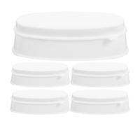 WOONEKY 5 Pezzi Nail Dip Tray per French Tip Smile Line Organizer Portatile per Polvere Dip Contenitore Multiuso per Manicure con Custodia per Paillettes Compatibile con Unghie di Varie