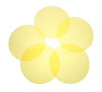 WOONEKY 5 Pezzi Pellicole Filtri Luce Gialle Trasparenti Adesive per Fari LED e Videoregistrazioni DIY Atmosfera Calda