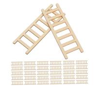 WOONEKY 50 Pezzi Miniature Scale Wooden Step Ladders per Casa delle Bambole Scale in Legno Miniatura per Decorazioni Fai da Te Accessori Paesaggio Micro Giardino e Complementi Dollhouse