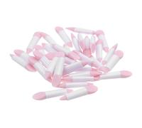 WOONEKY 50 Pezzi Pennelli Silicone con Applicatori Glitter per Ombretto e Labbra Pennello per Eyeliner Spatola Precisa per Maschera Labbra Rosa Strumento Versatile per Look Naturali e