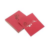 WOONEKY 50 pezzi Segnaposto da Tavolo Matrimonio con Rosa Realistica Inviti Stampabili con Nome Scritto Mano Cartoncini Eleganti per Ricevimenti e Feste