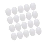 WOONEKY 50 Pezzi Uova Finte di Piccione Solide per Decorazione Creativa Te Dimensioni Realistiche Superficie Liscia e Design Simulato per Casa e Negozio