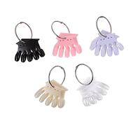 WOONEKY 5pezzi Schede Per Nail Art Tavole Trasparenti Per La Visualizzazione Dei Colori Per Manicure Per Unghie Diverse Colorazioni Rosa