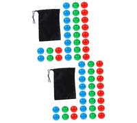 WOONEKY 60 Pz Palla Di Probabilità Giocattolo Con La Palla Palline Da Bingo Palla Di Apprendimento Del Sfere Della Gabbia Di Bingo Palline Da Pong Vuote Numeri Di Bingo Plastica