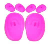 WOONEKY 6pezzi Cuffie Silicone Per Parrucchieri Di Copriorecchie Per Colorazione Protezione Durante Lavaggi e Trattamenti Riutilizzabili e Lavabili