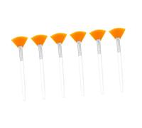 WOONEKY 6pezzi Pennelli Per Maschera Viso Pennelli Fan Per Applicazione Di Bellezza Strumenti Per Trucco Con Manico Facile Da Pulire Per Maschere Notturne e Della