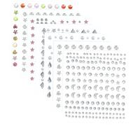 WOONEKY 7 fogli Adesivi per Stickers Autoadesivi per Makeup e Decorazioni per Festival e Creazioni