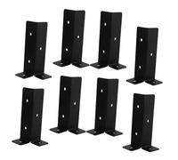 WOONEKY 8 Per Palo Della Postale Piastra Inferiore Del Telaio Per Palo Della Postale Staffa Della Base Staffa Base Staffe