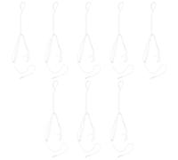 WOONEKY 8 Pezzi Nappe Tzitzit Bianche per Scialle da Preghiera Ebraico, Corde Pre-legate per Sostituzione Frangia Tallit, Accessori Religiosi Unisex per Sinagoga e Uso Quotidiano