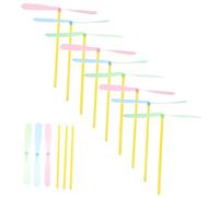 WOONEKY 80 Pezzi Giocattolo Volante da Esterno per Elicottero Mano in Plastica Facile da Assemblare Gioco di Lancio e Cattura per attività all Aperto Colore Casuale Colore Casuale