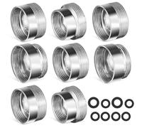 WOONEKY 8pezzi Adattatore Per Rubinetto Da Cucina Kit Adattatore Filtro Acqua Da Rubinetto Tubo Flessibile Raccordi Per Per Lavatrice Portatile e Lavastoviglie