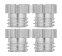 WOONEKY Adattatore Girevole in Alluminio per Livello, Connettore Rotante da 6 Mm a 15 Mm, Set da 4 Pezzi per Base Livellata, Accessorio per Strumenti di Misurazione e Lavori