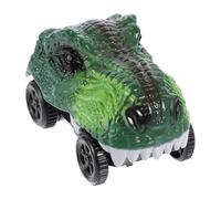 WOONEKY Auto Pista Di Dinosauri Giocattolo Luminoso Per Ragazzo Ragazza, Veicolo Elettrico in Abs Compatibile Piste Da Corsa Flessibili, Divertimento Per Ragazzo Ragazza e Bambine Senza Batteria