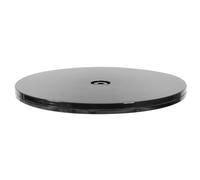 WOONEKY Base Girevole per Torte in Plastica Nera 360° Senza Montaggio, Piatto Rotante per Festa e Decorazione Dolci