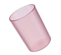 WOONEKY Bicchiere Trasparente per Lavarsi e Bere Tazza Porta Spazzolino Resistente e Sicura per Adulti e Design Elegante e Liscio Rosa