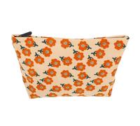 WOONEKY Borsa Da Trucco Leggera Con Fiori Organizer Da Viaggio Per Cosmetici Con Cerniera Per Riporre in Modo Sicuro E Organizzato Per Il Turismo Daffari