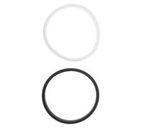 WOONEKY Braccialetti Sportivi in Silicone Set 2 Pezzi Nero e Bianco, Minimalisti e Traspiranti, con Stabilità Migliorata per Uomini, Ideali per Eventi di Beneficenza e Attività Atletiche