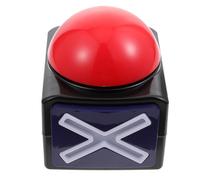 WOONEKY Buzzer da Gioco Scatto in Plastica con Suono Risposta Rapida per Quiz e Feste Senza Batterie Pulsante Auto-Reset per Serate di Gara e Divertimento per Adulti