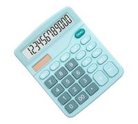 WOONEKY Calcolatrice Solare Cifre Doppia Alimentazione Compatta e Leggera per Ufficio e Studio Funzioni Base di Calcolo per Studenti e Professionisti