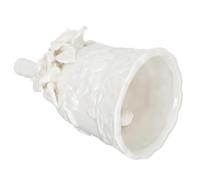 WOONEKY Campanello a Mano in Ceramica Vintage per Ristorante e Bar, Campanello di Servizio Clienti Presa Comoda, Decorazione da Tavolo per Casa, Hotel e Feste, Campana da Cena Robusta