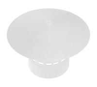 WOONEKY Cappuccio Antipioggia in Plastica Leggero e Resistente per Canna Fumaria da 75mm Griglia Protettiva per Sfiato Tetto, Copertura Imbuto Fumo per Fornelli da Campeggio e Uso Esterno