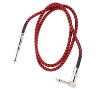 WOONEKY Cavo Audio per Chitarra 1m Intrecciato Nero, Nucleo in Rame | Collegamento per Strumenti, Trasmissione Stabile e Affidabile, Buona Resa del Segnale, Alta Resistenza alla Trazione