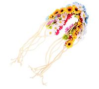 WOONEKY Cerchietto Per Con Fiori A Forma Di Girasole 6 Pezzi Per Donna Accessori Per Da Sposa Splendido Cerchietto Decorativo Per Compleanno Matrimonio Festa
