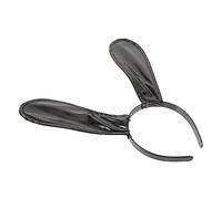 WOONEKY Cerchietto Per Da Coniglietta, Cerchietti Per Feste Per Adulti, Accessori Per Cosplay, Cerchietto Con Orecchie Da Coniglio Nero, Cerchietto Con Orecchie Da Halloween, Cerchietto