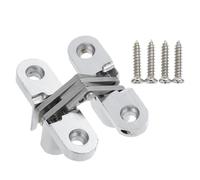 WOONEKY Cerniera Invisibile in Lega di Zinco Regolabile per Porte Armadio e Mobili Design Nascosto Antipizzicamento per Battenti Pieghevoli Uso Lato Destro e Sinistro