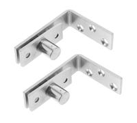 WOONEKY Cerniere per Porte Interne in Acciaio Inox Resistenti Cerniera Pivot Nascosta con Apertura Ampia per Porte Battente e Schermi Rotanti Design Doppio per Accessibilità Migliorata