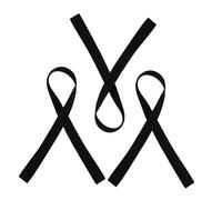 WOONEKY Cinghie Porta Scarponi da Sci e Snowboard 3 Pezzi Nere in Poliestere Tracolla Regolabile Accessorio per Lo Sci Leggero e Compatto per Trasporto e Uso