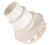 WOONEKY Connettore di Drenaggio per Grondaia Sifone Imbuto per Pioggia Dn110 Filtro Integrato Deviatore per Grondaia Montaggio Laterale o su Tetto Dispositivo di Scarico a Pavimento per