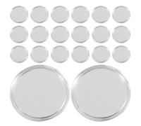 WOONEKY Contenitore Trasparente per Monete in Plastica 80 Pezzi, Scatola Porta Monete Rotonda 20x2,5mm Sigillo Ermetico, Protezioni per Medaglie Collezionabili, Accessori per