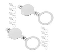 WOONEKY Copertura per Spioncino in Ottone 12 Pezzi, Piastra di Copertura Foro Spioncino 16mm Interno 20mm Esterno, Protezione Privacy Porta Ingresso per Appartamenti e Case