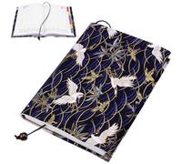 WOONEKY Copri Libro Regolabile Dorata Custodia Protettiva Decorativa per Quaderni e Libri Scolastici per Studenti Ufficio e Scuola