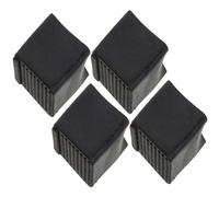 WOONEKY Copri Piede per Scala Ladder Grip in Gomma Nero Antiscivolo e Isolamento Acustico, Set 4 Pezzi per Scala Pieghevole Domestica