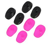 WOONEKY Copriorecchie in Plastica Flessibile ed Elastico per Colorazione Chioma 8 Pezzi Protezione Lavabile per Orecchie Durante la Tinta Fai da Te a Casa