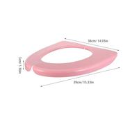 WOONEKY Copriwater Morbido Pieghevole con Cuscino Spesso Tappetino Lavabile per Sedile WC Protettore Portatile per Bagno e Viaggio Comfort e Igiene Casa