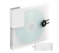 WOONEKY Custodia CD Dvd Rigida Trasparente Posti in Resistente all Umidità Borsa Portatile Leggera per Archiviazione e Trasporto Facile Organizer Compatto per Viaggi e Attività Esterne