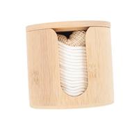 WOONEKY Dischetti Struccanti Riutilizzabili in di Bambù con Custodia in Bamboo Morbidi e Rotondi per Esfoliazione e Pulizia Profonda Pori Adatti Rimuovere Fondotinta e Occhi