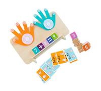 WOONEKY Educativo Montessori per Addizione e Sottrazione con Dita Didattico per Scuola Materiale Resistente e Sicuro per Apprendimento Matematica