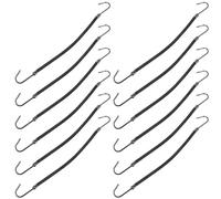WOONEKY Elastici per Chioma e Ganci per Coda di Cavallo, Set da 12 Pezzi, Fasce Elastiche Flessibili per Chioma Spessi, Accessori per Acconciature Lisce e Naturali, per Donne e Ragazze,