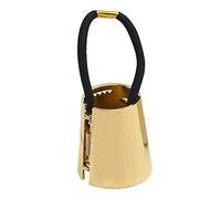 WOONEKY Elastico Per Capelli Con Polsino Metallico Dorato Fascia Elastica Per Acconciature Raccolte Da Donna Porta Elastici Effetto Chic Per Code Di Cavallo Adatto Capelli Medi e Lunghi in