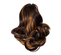 WOONEKY Extension Ponytail Riccia con Clip Extension Sintetiche per Lunghi e Ondulati Facile Applicazione e Integrazione Naturale per