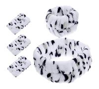 WOONEKY Fasce Per La Pulizia Morbide Braccialetti Da Spa Per Lavare Il Viso Set Di Fasce Per Il Trucco Per Donne