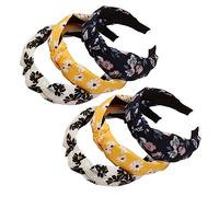 WOONEKY Fascia Per Floreale Chic Set Da 6 Pezzi Con Stampa Accessori Per Da Bambina Per Il Lavaggio Del Viso E Lo Yoga