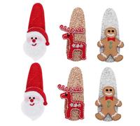 WOONEKY Fermagli Per Natalizi Carini 6 Pezzi Accessori Per Da Sposa Con Fermagli A Forma Di Corna Di Babbo Natale