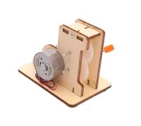 WOONEKY Generatore di Elettricità Fai da Te in Legno Dispositivo Sperimentale Educativo Giocattolo Scientifico Didattico Manuale per Sviluppo Capacità e Studio della Fisica